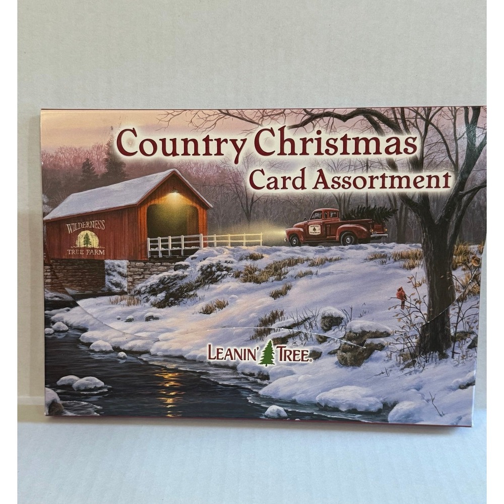 Leanin' Tree 20 Fine Art Country Christmas Cards 10 Designs 22 Envelopes USA